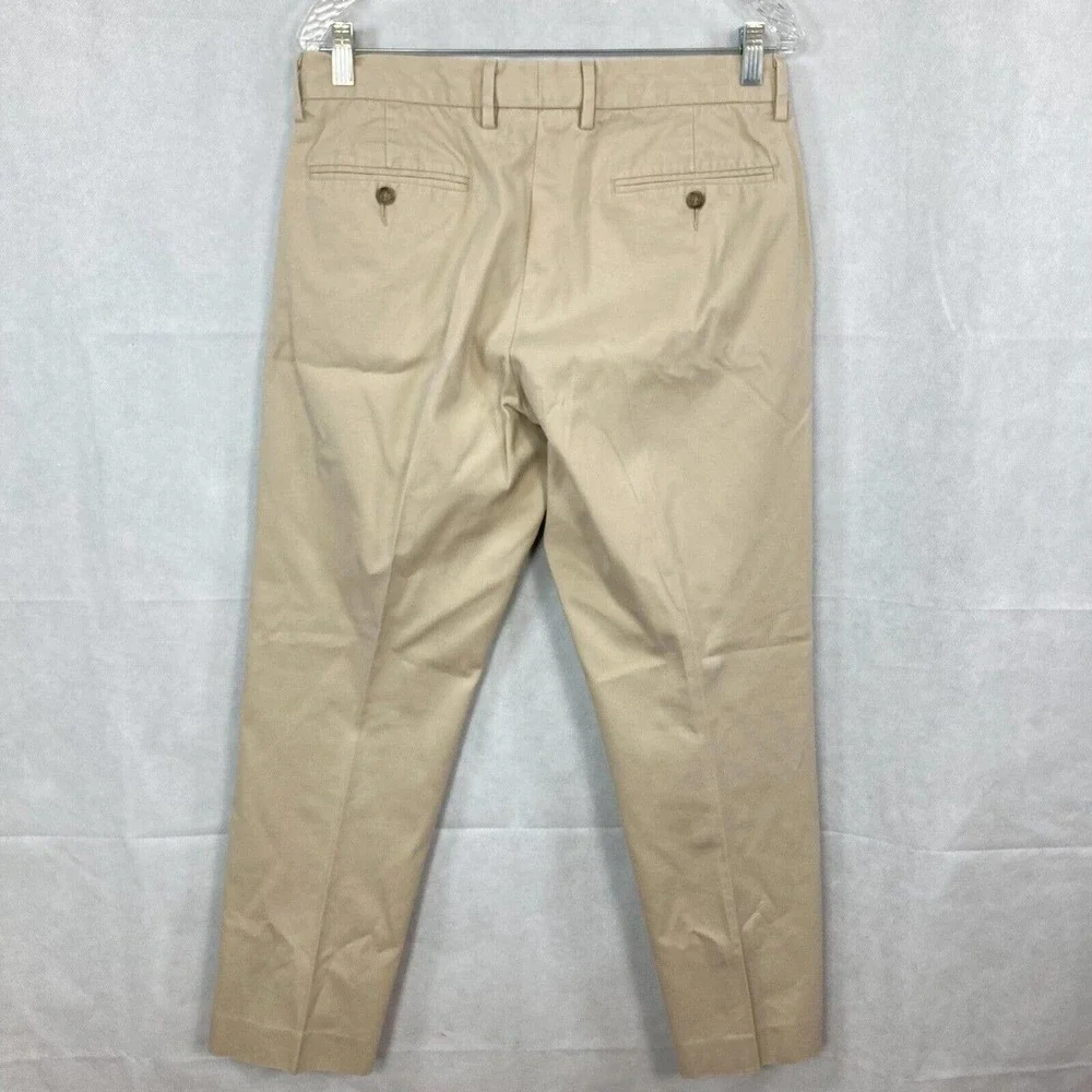 J Crew Pants Mens‎ Sz 32 Beige Cotton Twill Urban Slim Fit Chino Trousers Pants